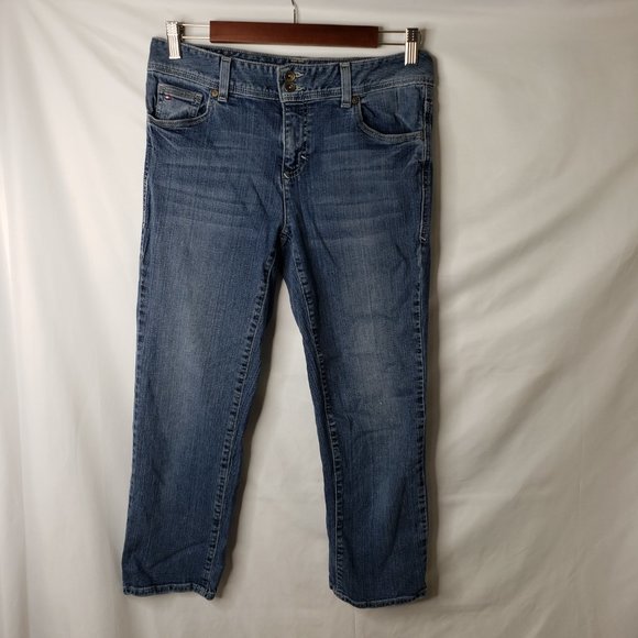 Tommy Hilfiger 8 30x24 Spirit Crop Medium Wash Jeans - Picture 6 of 9